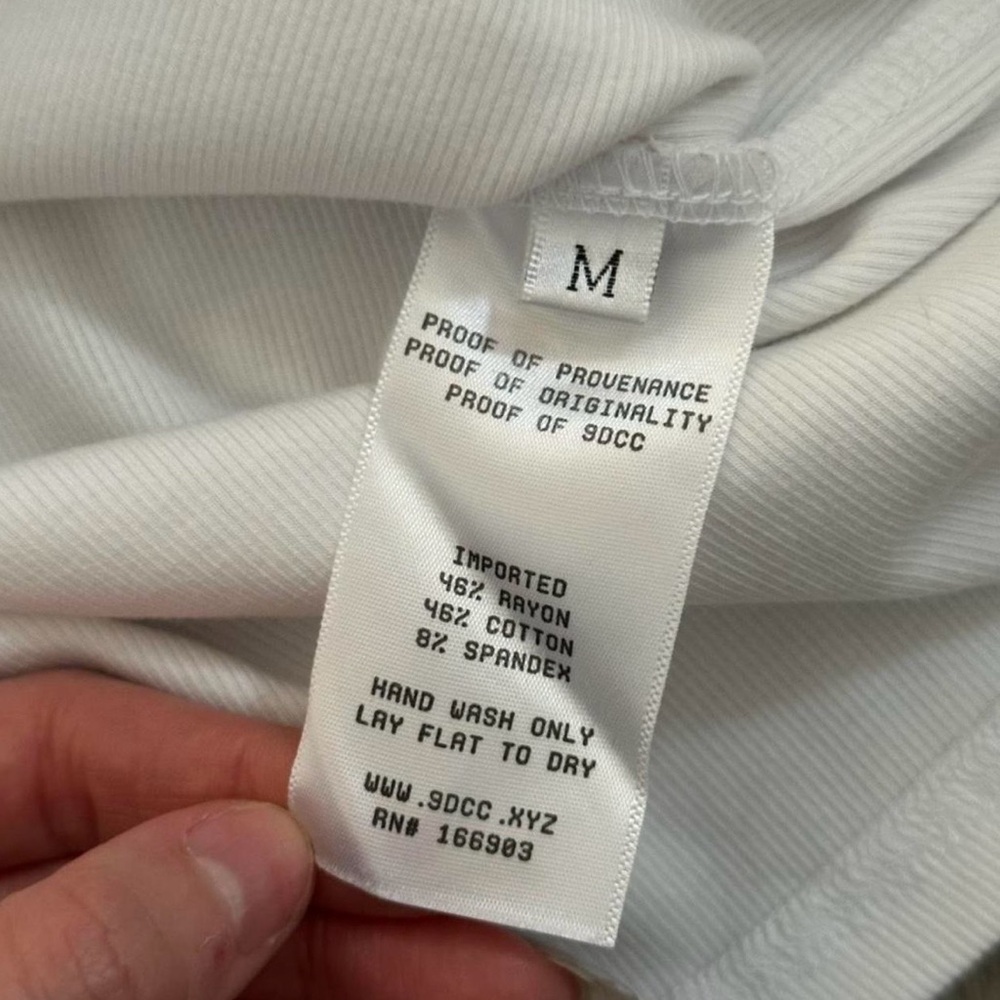 White Ribbed Tank Top Fitted Basic Minimalist Essentials Set, Size M - Picture 8 of 8